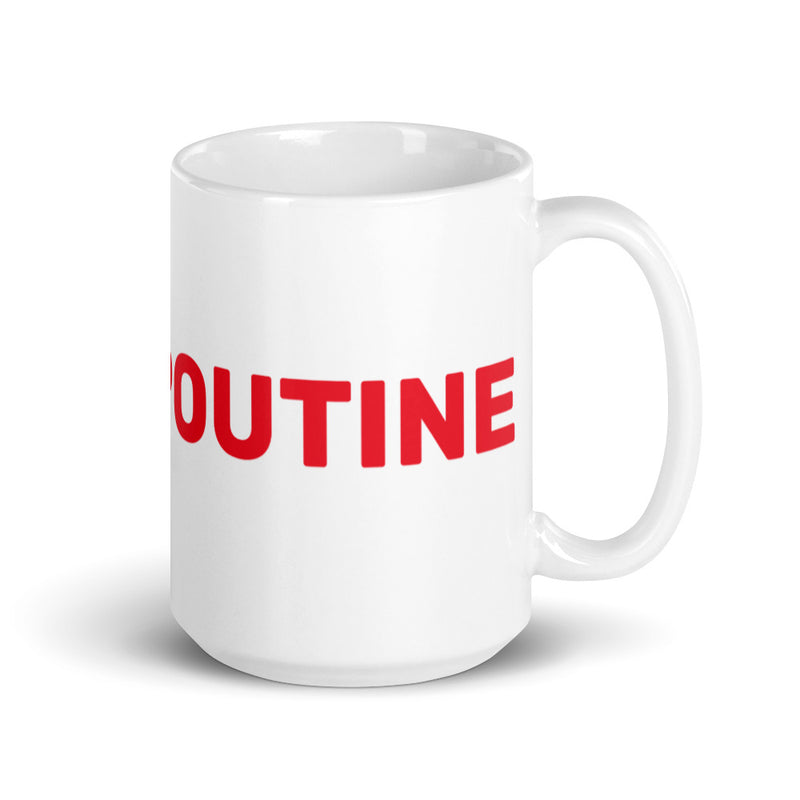 Weiße, glänzende #TEAMPOUTINE Tasse für Deinen Kaffee oder Tee | The Poutine Kitchen - Official Online Shop .